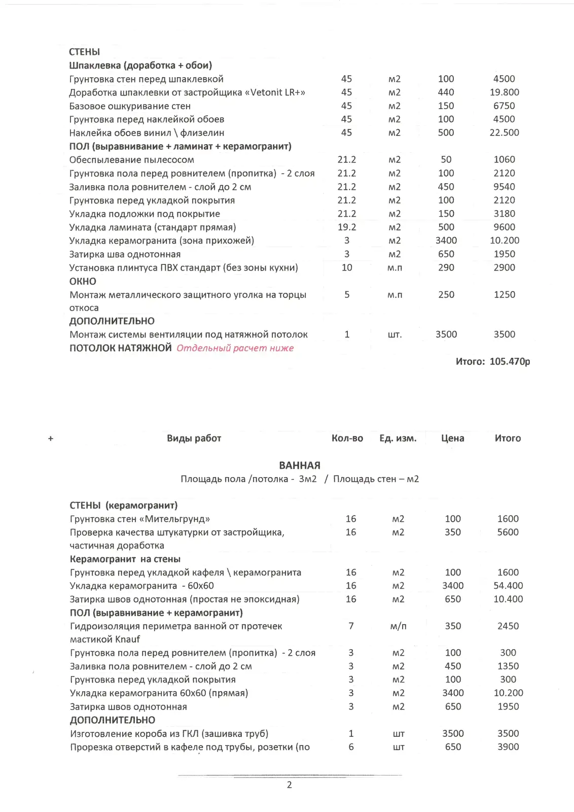 2 Студия 26м (предчистовая)