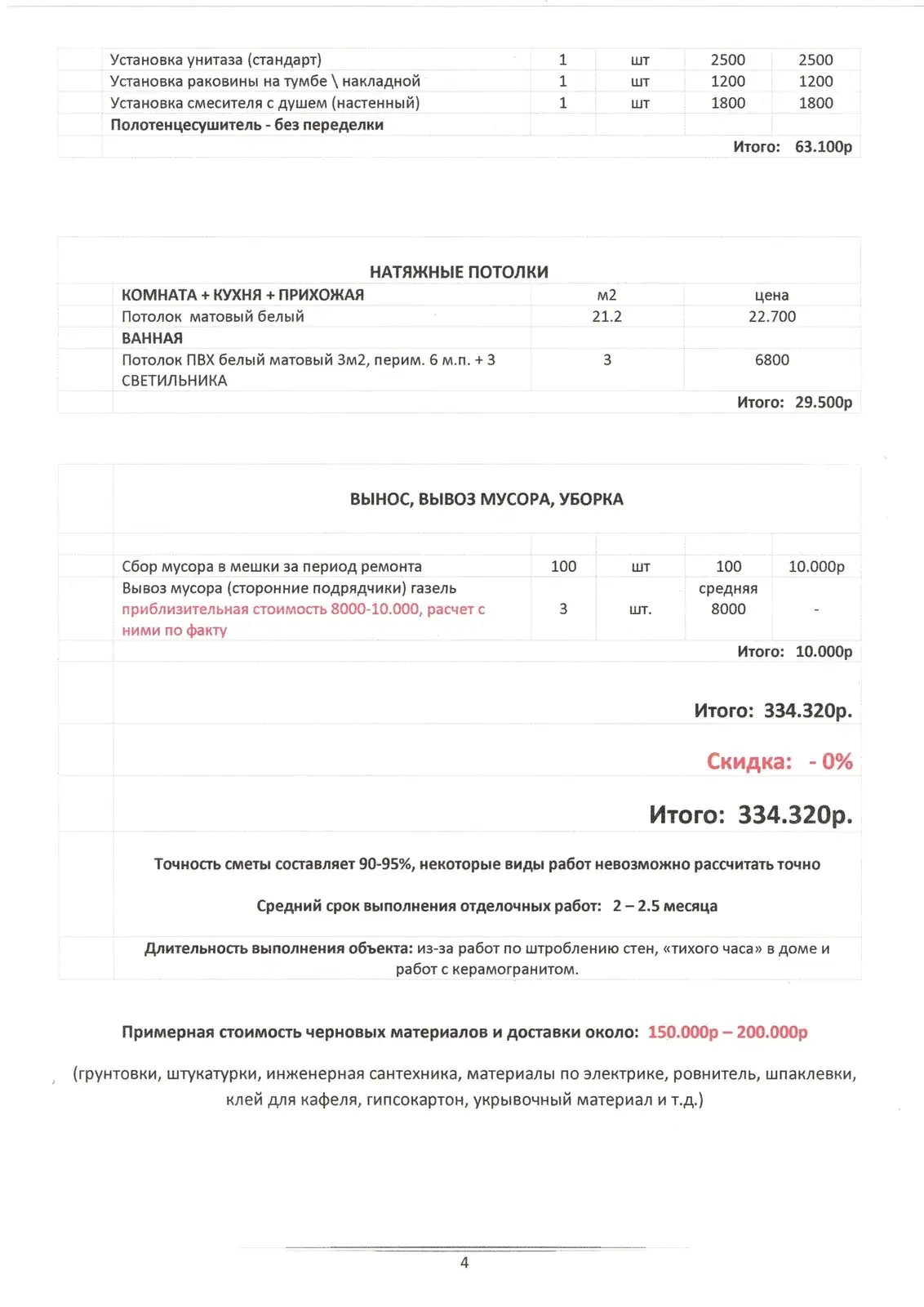 4 Студия 26м (предчистовая)