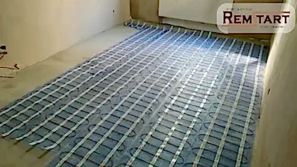 Монтаж нагревательного мата