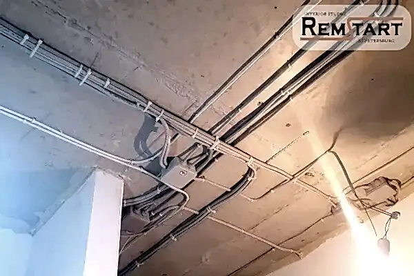 Прокладка кабеля наружная